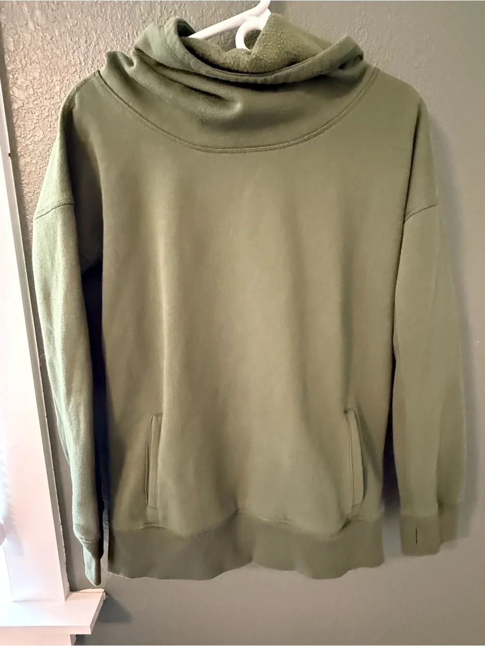 Women’s Olive Green Hooded Sweatshirt